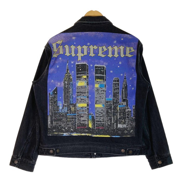 Supreme シュプリーム New York Painted Trucker Jacket Black 19SS ニューヨーク ペインテッド トラッカー デニムジャケット ブラック sizeM 瑞穂店