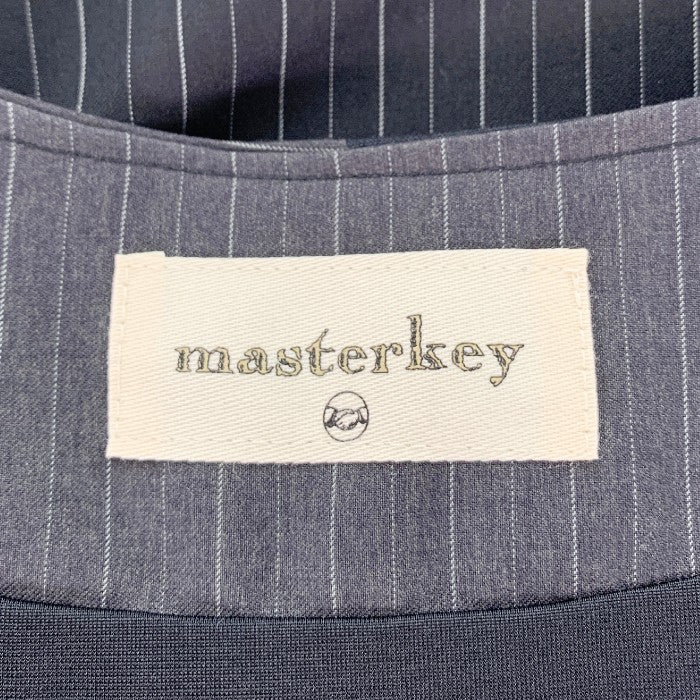 Masterkey マスターキー ノーカラー ジップアップ コート リブ Size 福生店