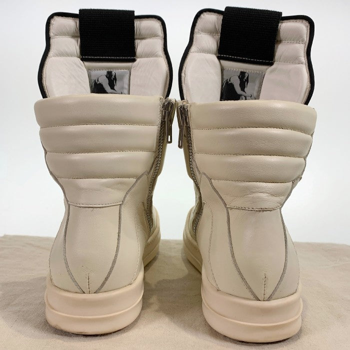 Rick Owens リックオウエンス GEOBASKET ジオバスケット レザーハイカットスニーカー ホワイト RP16S9894LPO Size 40 福生店