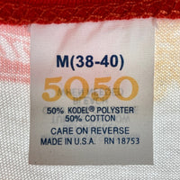 US古着 70’s～80’s MILLER HIGH LIFE ビールメーカー 総柄ロゴ トリムTシャツ レッド sizeM 瑞穂店