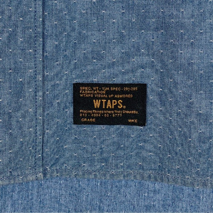 WTAPS ダブルタップス 15AW DOTS L/S SHIRT ボタンダウン シャンブレーシャツ Size M 福生店