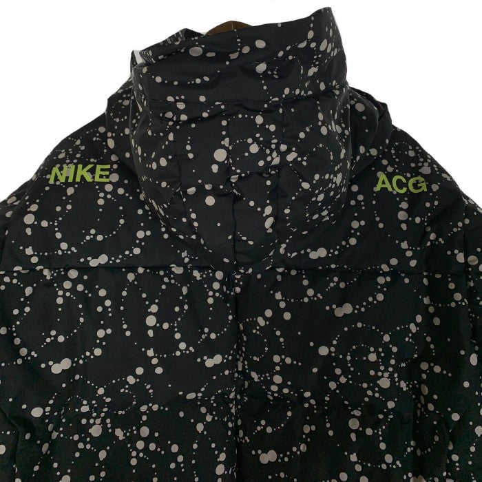 NIKELAB ACG ナイキラボ エーシージー DOWN FILL PARKA ダウンフィルパーカ ジャケット ブラック ドット AQ3517-010 Size M 福生店