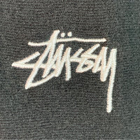 STUSSY ステューシー ハーフジップ スウェット 刺繍ロゴ ワンポイント ブラック sizeL 瑞穂店