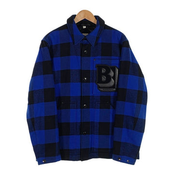 BURBERRY LONDON ENGLAND バーバリー ロンドン イングランド 22SS バッファローチェック 中綿 ジャケット フランネル ブルー Size S 福生店