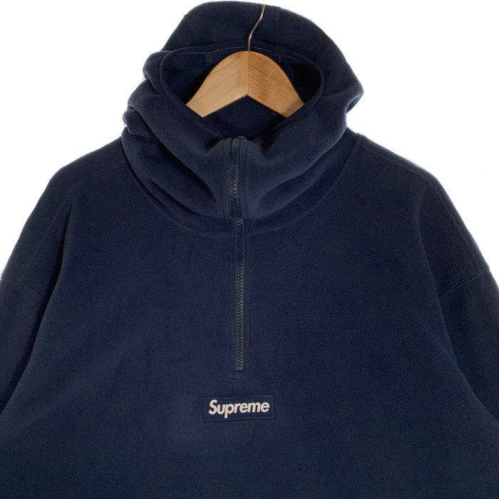 SUPREME シュプリーム 23AW Polartec Facemask Half Zip Pullover ポーラテック フェイスマスク ハーフジッププルオーバー パーカー ネイビー Size XXL 福生店