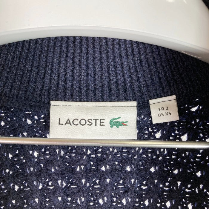 LACOSTE ラコステ ジップアップ ニット ネイビー sizeXS 瑞穂店