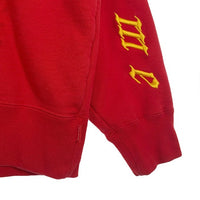 SUPREME シュプリーム 21AW Raised Embroidery Hooded Sweatshirt レイズドエンブロイダリー プルオーバースウェットパーカー レッド Size M 福生店