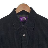 THE NORTH FACE ノースフェイス Corduroy Insulation Shirt Jacket コーデュロイ インシュレーション シャツジャケット パープルレーベル ブラック NY2260N Size L 福生店