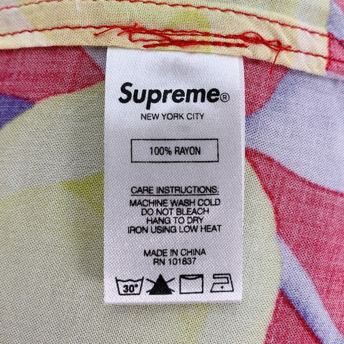 SUPREME シュプリーム 18SS  Lily Rayon Shirt リリィ レーヨンシャツ 百合 レッド Size M 福生店