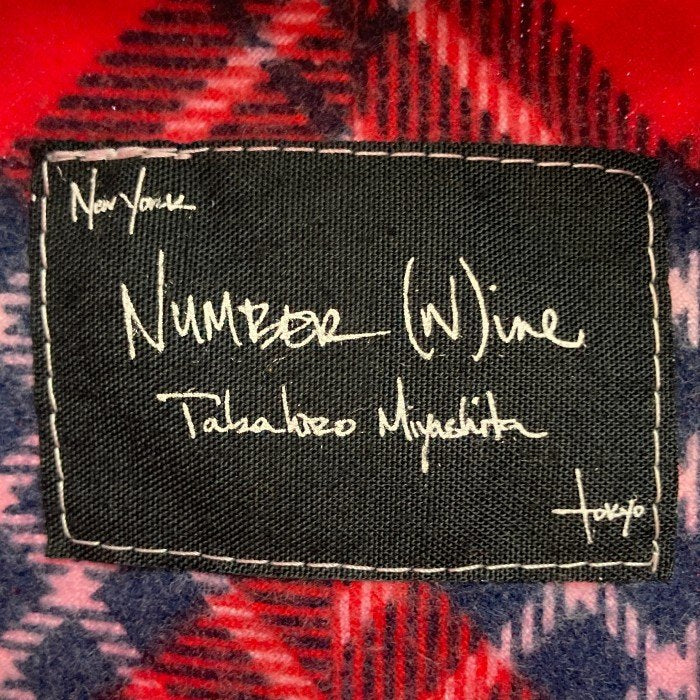 NUMBER (N)INE ナンバーナイン ガンズ期 チェック ネルシャツ レッド×ネイビー size3 瑞穂店