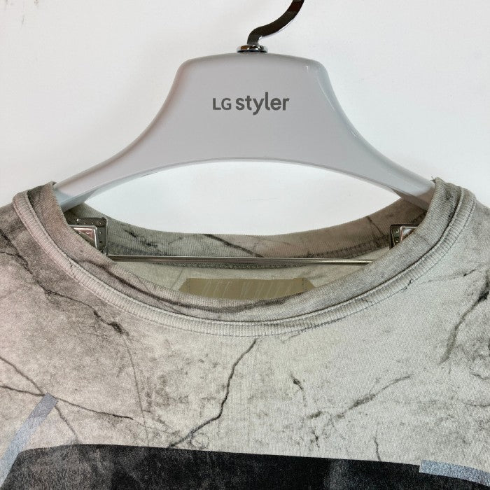 OFF-WHITE オフホワイト 16SS CARAVAGGIO MARBLE TEE カラヴァッジオ マーブル バックバイアスプリント Tシャツ グレー sizeS 瑞穂店