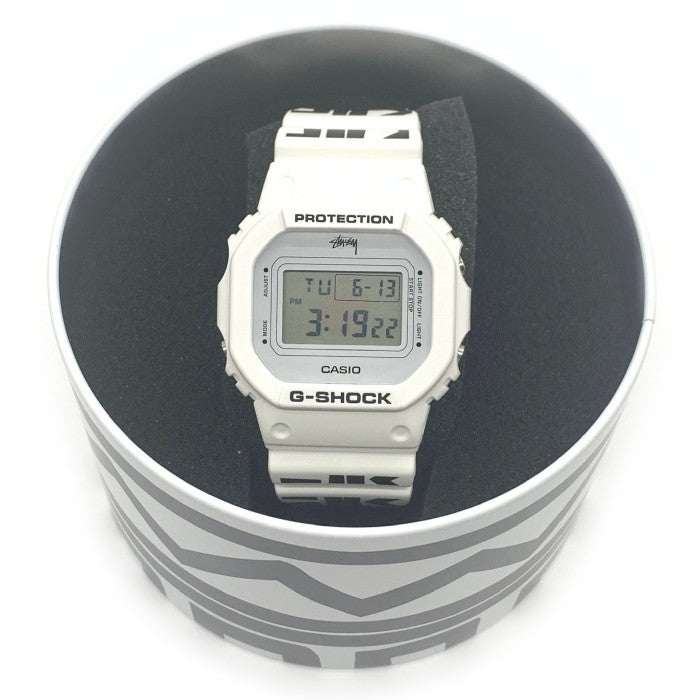 CASIO カシオ G-SHOCK デジタル クォーツ腕時計 STUSSY ステューシー 8ボール  DW-5600VT ホワイト 福生店