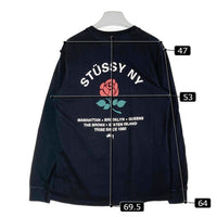 STUSSY ステューシー BROOKLYN ROSE SS TEE 長袖Tシャツ ロンT LONG SLEEVES ブラック sizeL 瑞穂店