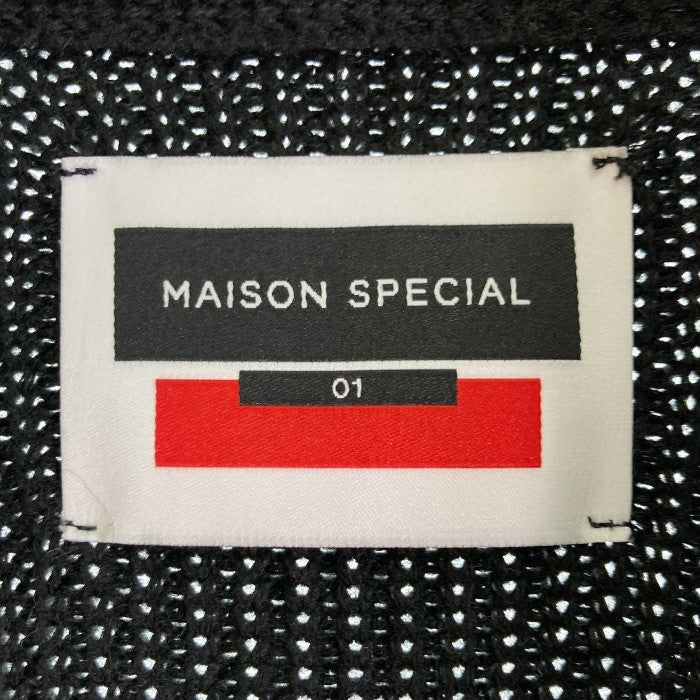 MAISON SPECIAL メゾンスペシャル 11212361327 プライムオーバードライバーズニット ブラック size01 瑞穂店