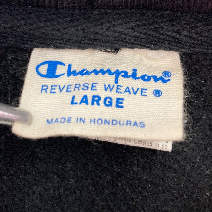 CHAMPION チャンピオン 青単色タグ Reverse Weave リバースウィーブ パーカー ブラック sizeL 瑞穂店