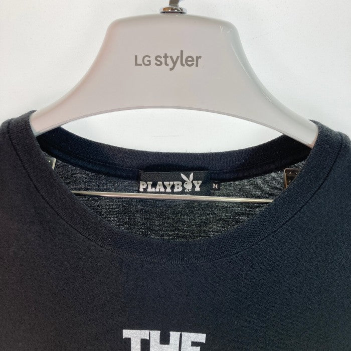 HYSTERIC GLAMOUR ヒステリックグラマー×PLAYBOY プレイボーイ グラフィック ガール プリント Tシャツ 1261CT04 ブラック sizeM 瑞穂店
