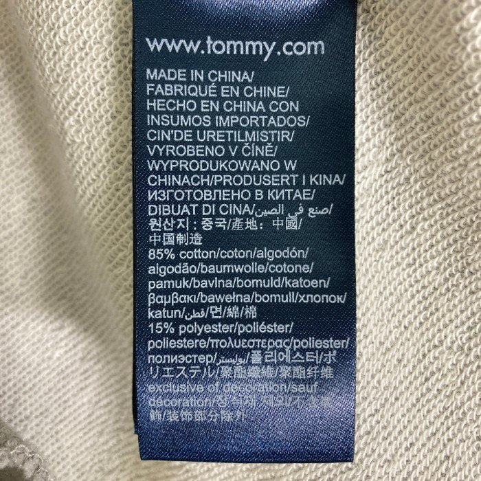 TOMMY JENES トミージーンズ パーカーワンピース  前後サークルプリント ライトグレー sizeS 瑞穂店