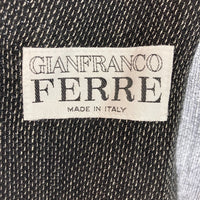 GIANFRANCO FERRE ジャンフランコフェレ リネン 麻 ジャケット ブラック size46 瑞穂店