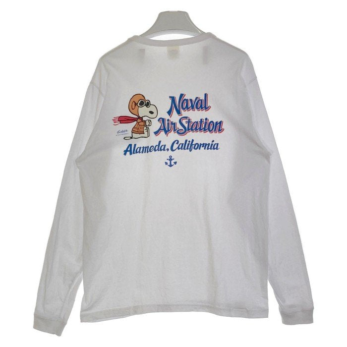 BUZZ RICKSON’S バズリクソンズ PEANUTS プリント ロングスリーブTシャツ ホワイト Size XL 瑞穂店