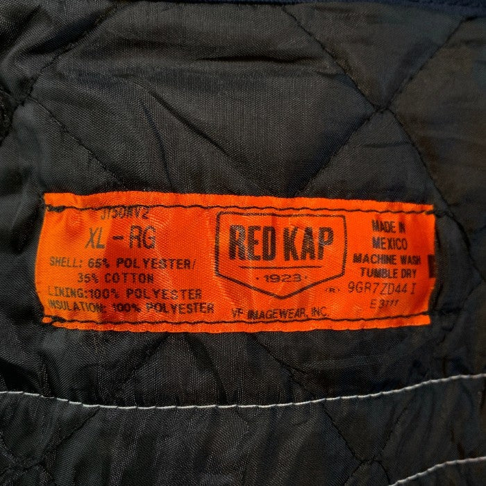 RED KAP レッドキャップ ワークジャケット 中綿 ワッペン ネイビー Size XL 福生店