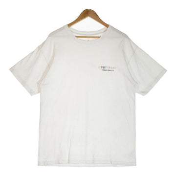 READY MADE × TRAVIS SCOTT レディメイド × トラヴィススコット プリントクルーネックTee ホワイト sizeL 瑞穂店