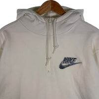 SUPREME シュプリーム 21SS NIKE ナイキ Half Zip Hooded Sweatshirt ハーフジップ スウェットパーカー ホワイト DB2842-133 並行品 Size M 福生店