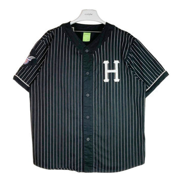 HUF ハフ FOREVER BASEBALL JERSEY フォーエバー ジャージーベースボールシャツ ブラック sizeXL 瑞穂店