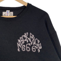 WACKO MARIA ワコマリア NECK FACE ネックフェイス プリント スウェットクルーネックトレーナー ブラック Size L 福生店