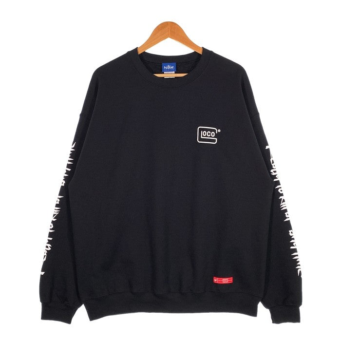 PHATRNK ファットランク GLOCO LOGO CREWNECK SWEAT SHIRTS スウェット クルーネック トレーナー ブラック Size XL 福生店