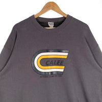 CALEE キャリー 21AW Bomber Heat Crew Neck Sweat ボンバーヒート クルーネックスウェットトレーナー グレー CL-21AW066 Size L 福生店