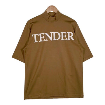 TENDER PERSON テンダーパーソン 23SS LOGO MOCKNECK TEE ロゴ モックネック Tシャツ カーキ Size 4 福生店