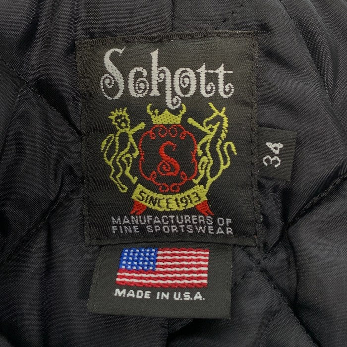 Schott ショット Wool Pea Coat One Star ウール Pコート ワンスター 7068 ブラック Size 34 福生店