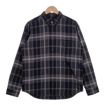 SUPREME シュプリーム 23AW Plaid Flannel Shirt チェック フランネルシャツ ボタンダウン ブラック Size S 福生店