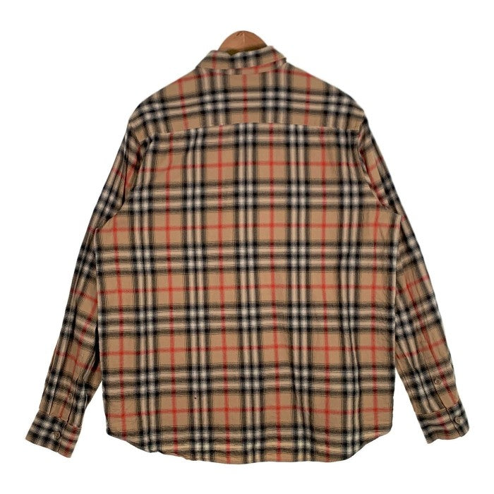 BURBERRY LONDON バーバリーロンドン 21AW ノバチェック 長袖シャツ ベージュ 8036773 Size L 福生店