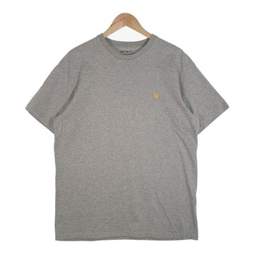 Carhartt W.I.P. カーハート ワークインプログレス S/S CHASE T-SHIRT ロゴ刺繡 Tシャツ グレー Size L 福生店