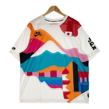 NIKE SB × Parra ナイキSB × パラ CT6051-100 21SS AS M NK SB JAPAN CREW QS TEE 堀米雄斗 東京オリンピック着用モデル クルー メッシュTシャツ ホワイト sizeXXL 瑞穂店