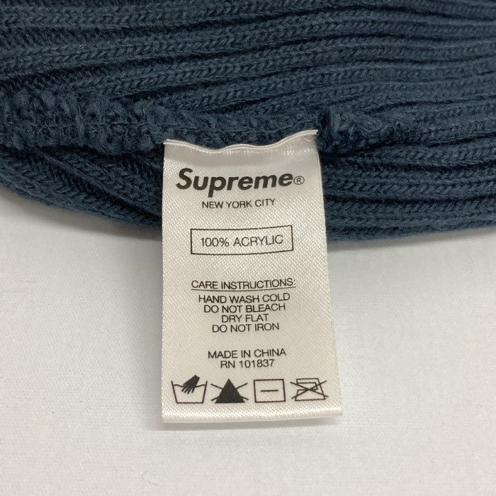 Supreme シュプリーム ビーニー 20AW ワイドリブ ニット帽 ロゴ Wide Rib Beanie ネイビー NAVY sizeFREE  瑞穂店