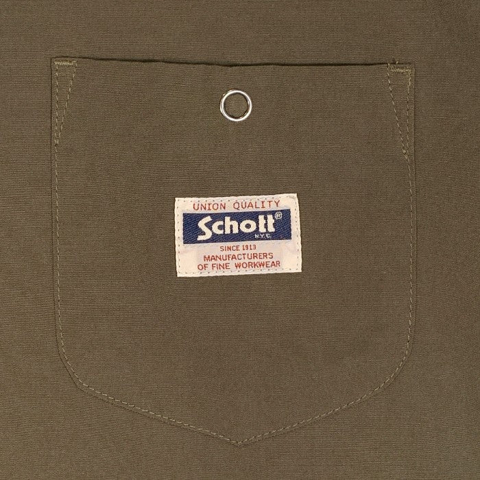 Schott ショット S/S TC WORK SHIRT 半袖 ワークシャツ オリーブ Size M 福生店