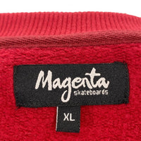 Magenta マジェンタ ワンポイント刺繡 スウェット クルーネックトレーナー レッド Size XL 福生店