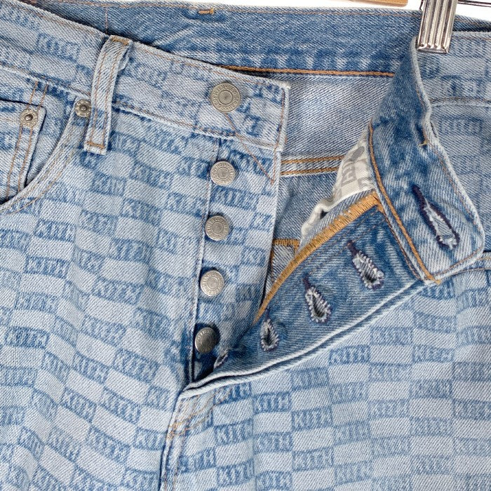 KITH キス LEVI'S リーバイス 501 ST チェッカーフラッグ スリムテーパー デニムパンツ Size 32×32 福生店