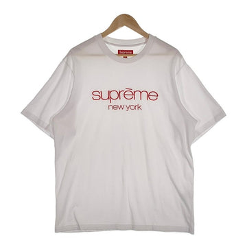 SUPREME シュプリーム 23AW Classic Logo S/S Top クラシックロゴ ショートスリーブトップ 刺繡 Tシャツ ホワイト Size M 福生店