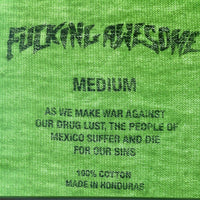 FUCKING AWESOME ファッキンオーサム DON'T DO DRUGS プリントTシャツ ライム sizeM 瑞穂店