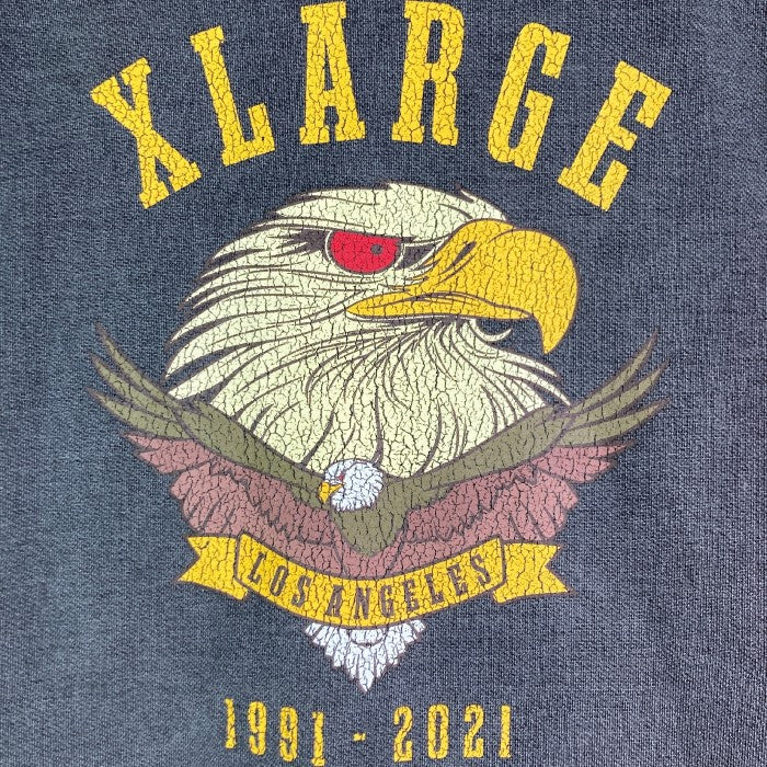 XLARGE エクストララージ 101213012029 イーグルロゴピグメントクルーネックスウェット EAGLE LOGO PIGMENT CREWNECK SWEAT ダークグレー sizeL 瑞穂店