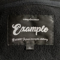 EXAMPLE エグザンプル GBTG CIRCLE LOGO ZIP HOODIE サークルロゴ ジップアップ スウェットパーカー ブラック Size XL 福生店