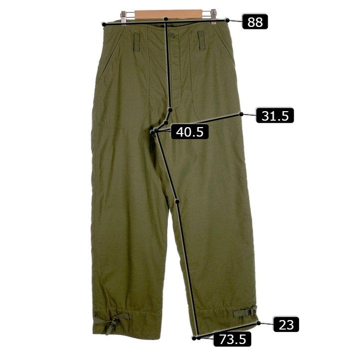 U.S.NAVY 米軍 A-2 DECK TROUSERS デッキトラウザー パンツ オリーブ 8415-01-013-4835 79年会計 Size M 福生店