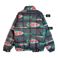 SUPREME シュプリーム 18AW NY Reversible Puffy Jacket フォトプリントリバーシブルジャケット ブラック sizeM 瑞穂店