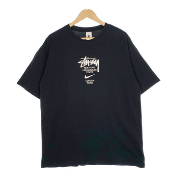 NIKE ナイキ 20AW STUSSY ステューシー International T-shirt インターナショナル プリント Tシャツ ブラック Size L 福生店