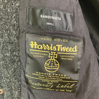 SANDINISTA×HARRIS TWEED サンディニスタ×ハリスツイード チェスターコート ダークグレー sizeS 瑞穂店