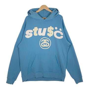 STUSSY ステューシー 22SS CPFM カクタスプラントフリーマーケット 8ボール プリント プルオーバースウェットパーカー ブルー Size XL 福生店