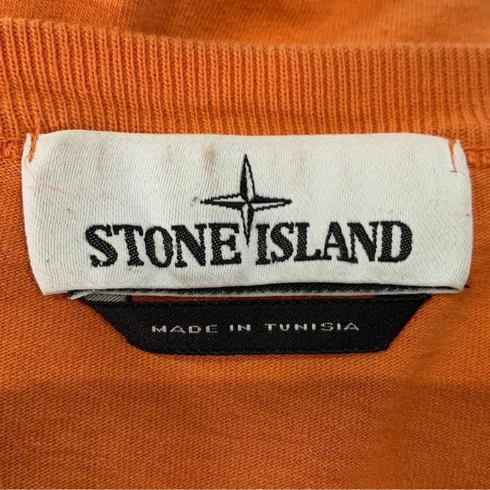 STONE ISLAND ストーンアイランド L/S TEE プリント ロングスリーブTシャツ オレンジ Size L 福生店